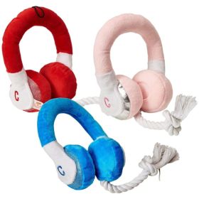 Cosmo Furbabies Headphone Plush Rope Toy Assorted Colors - 1 count