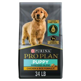 Purina Pro Plan Puppy for Dogs Under 1 Year Chicken Rice 34 lb Bag