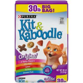 Purina Kit & Kaboodle Original Dry Cat Food 30 lb Bag